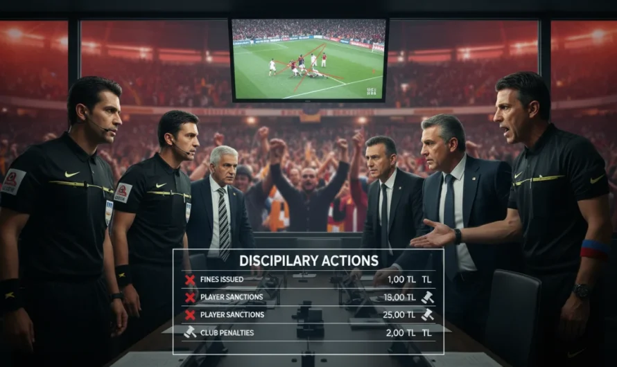 Futbolda Disiplin Faturası Kesildi: Dört Büyükler Mercek Altında